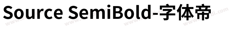 Source SemiBold字体转换
